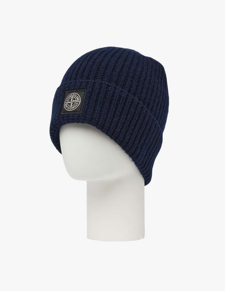 Stone Island Beanie lana costa inglese