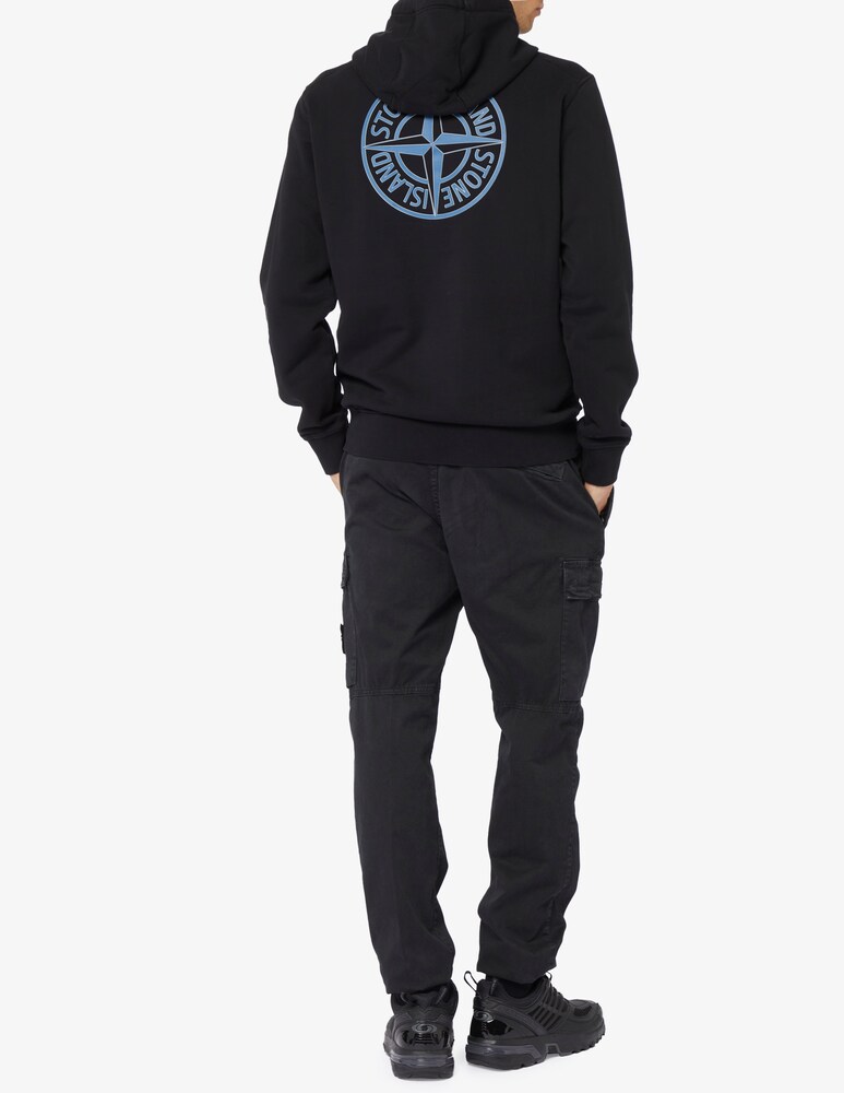 Stone Island Felpa Con Cappuccio Con Logo