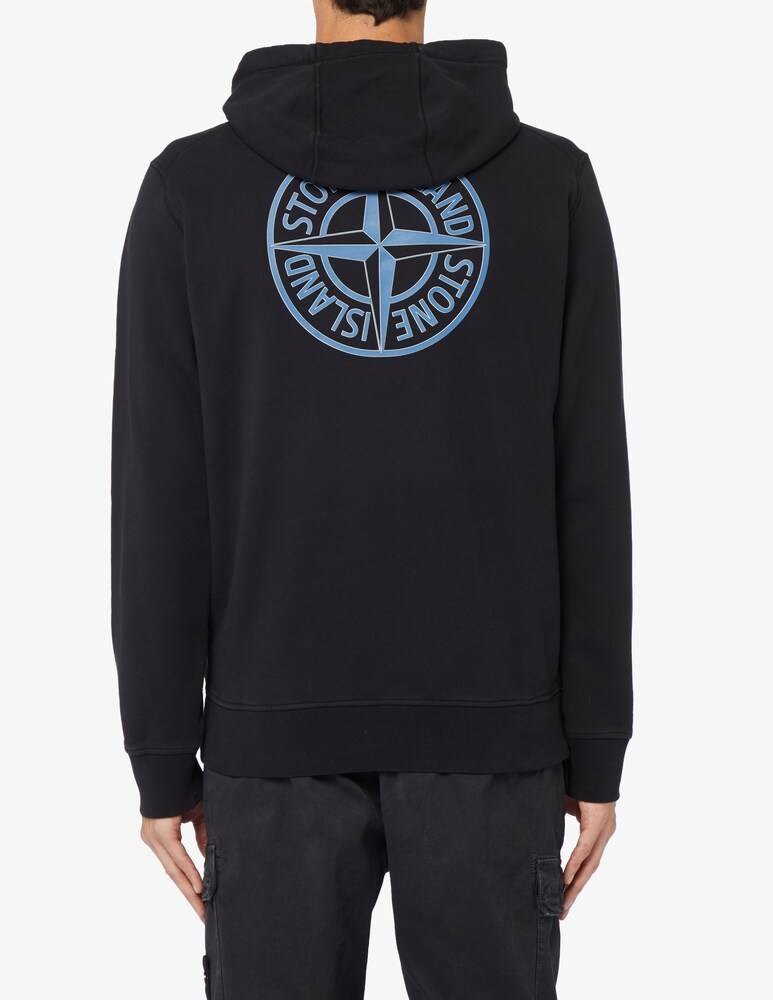 Stone Island Felpa Con Cappuccio Con Logo