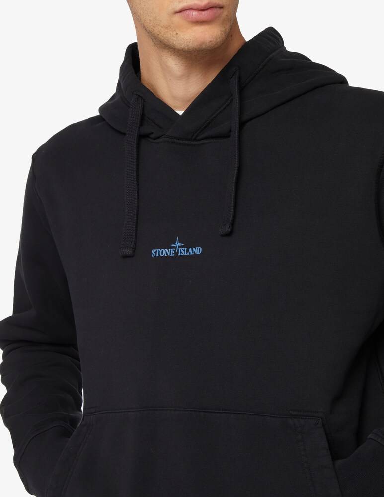 Stone Island Felpa Con Cappuccio Con Logo