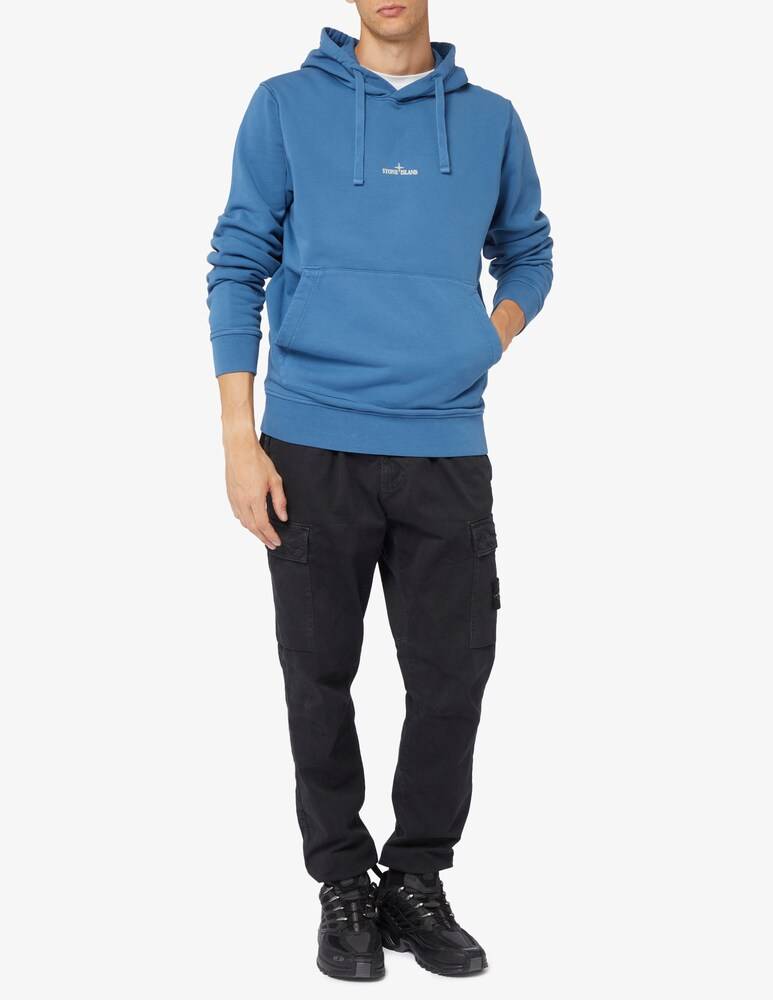 Stone Island Felpa Con Cappuccio Con Logo