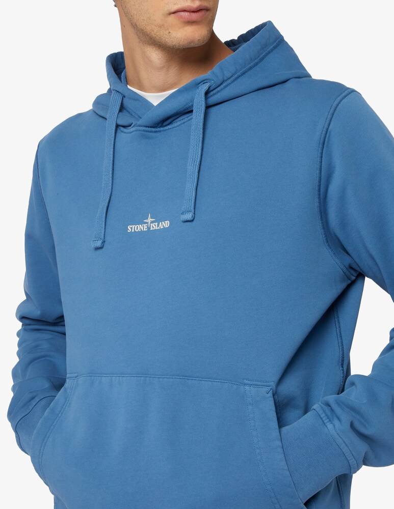 Stone Island Felpa Con Cappuccio Con Logo