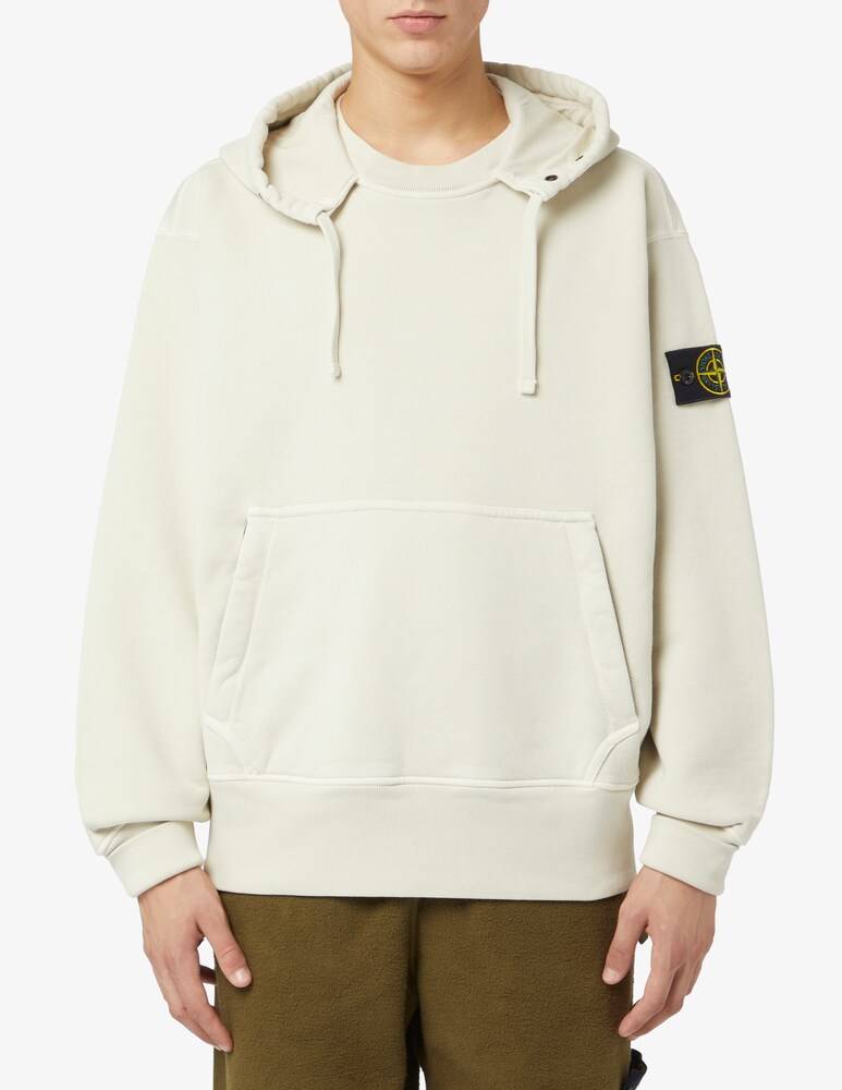 Stone Island Felpa con cappuccio diag