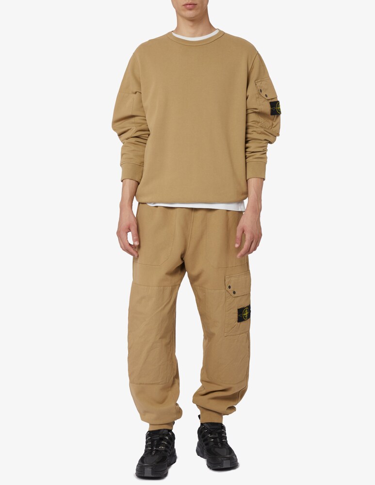Stone Island Felpa Girocollo Con Taschino