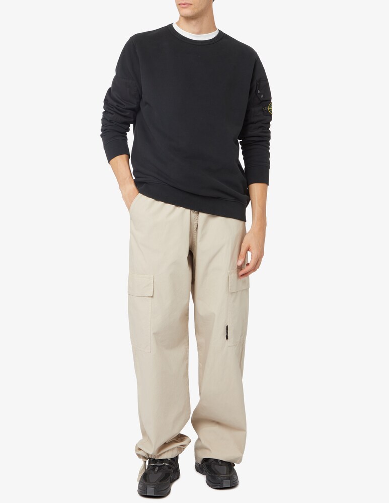 Stone Island Felpa Girocollo Con Taschino