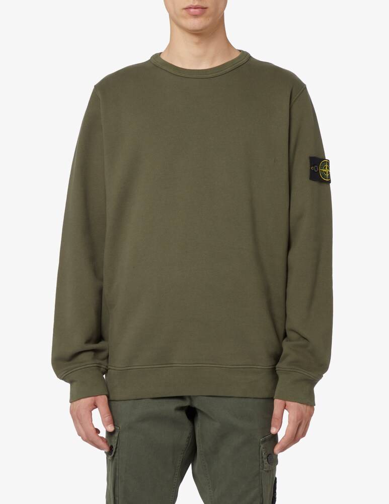 Stone Island Felpa girocollo cotone