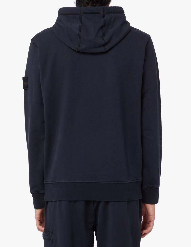 Stone Island Felpa In Cotone Con Cappuccio
