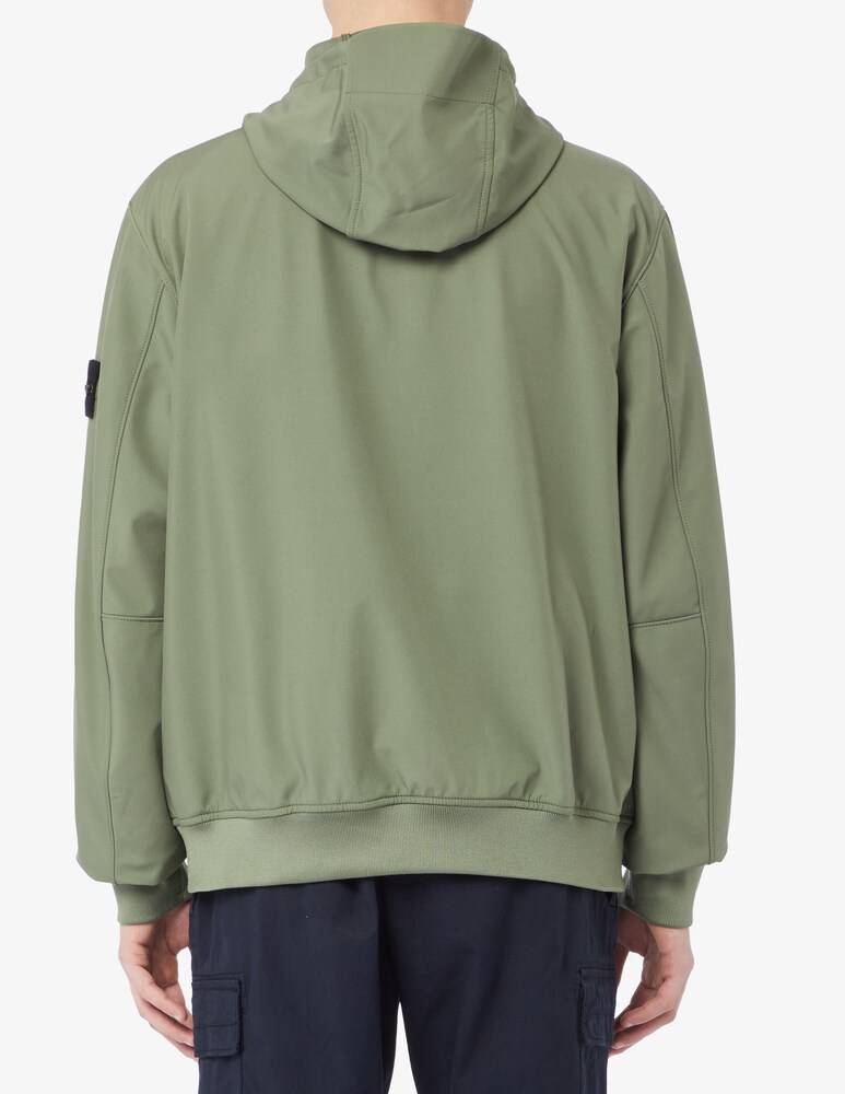 Stone Island Giacca Con Cappuccio Soft Shell