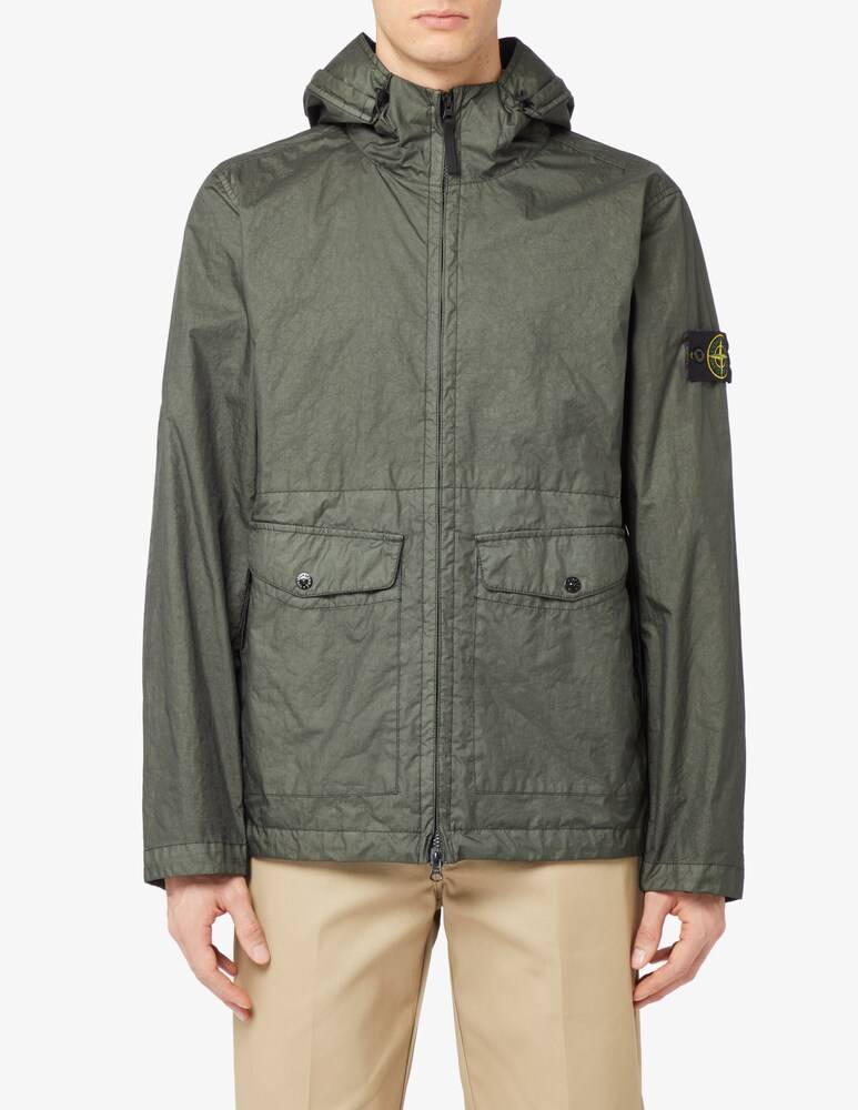 Stone Island Giacca membrana con cappuccio