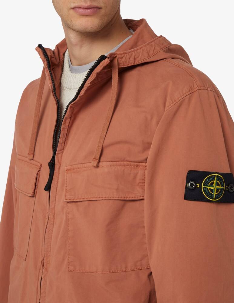 Stone Island Giacca Supima Con Cappuccio