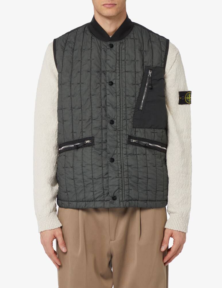 Stone Island Giaccone trapuntato stellina impunture