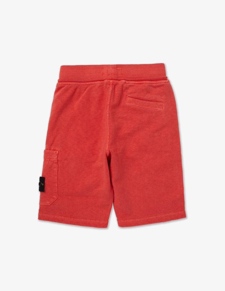 Stone Island Junior Pantaloni Bermuda In Felpa