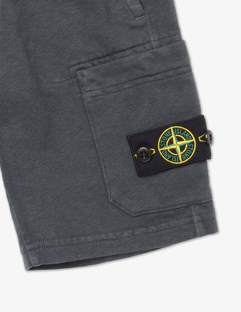 Stone Island Junior Pantaloni Bermuda In Felpa