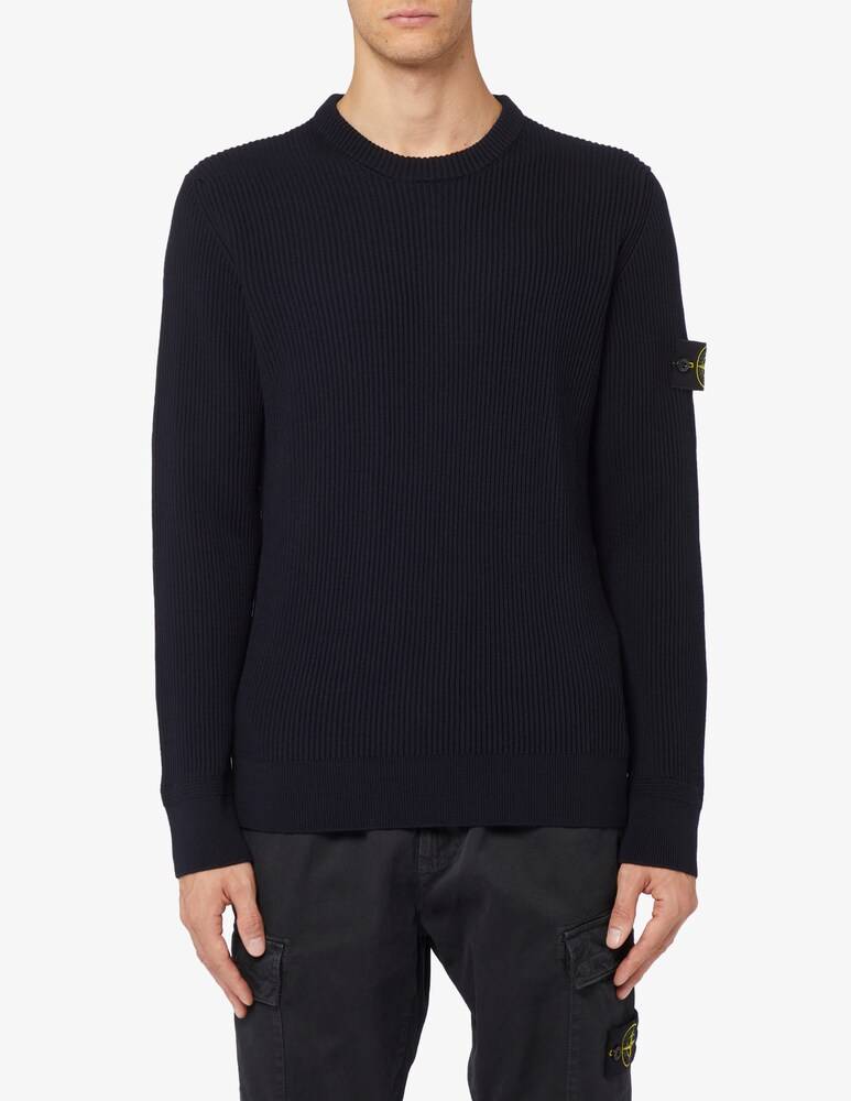 Stone Island Maglia girocollo knit lana costa inglese
