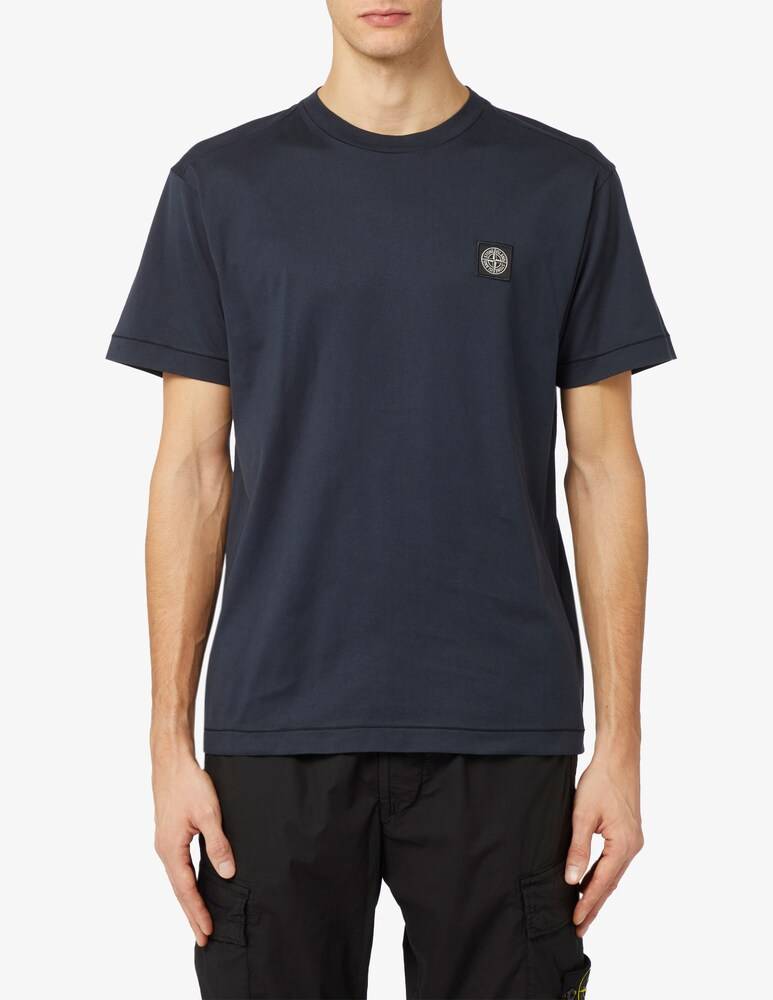 Stone Island Maglietta basica logo patch