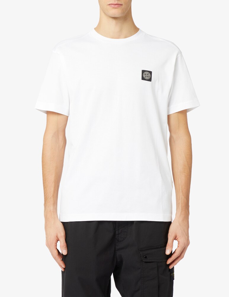 Stone Island Maglietta basica logo patch