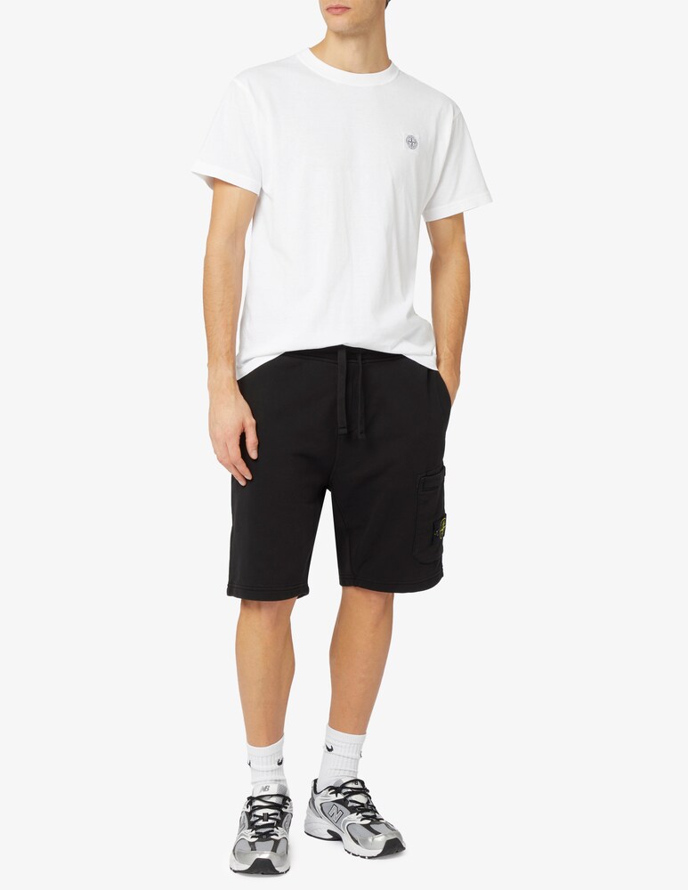 Stone Island Maglietta Loghino Lavata