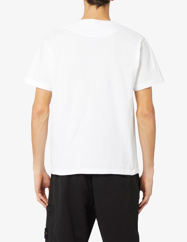 Stone Island Maglietta Loghino Lavata