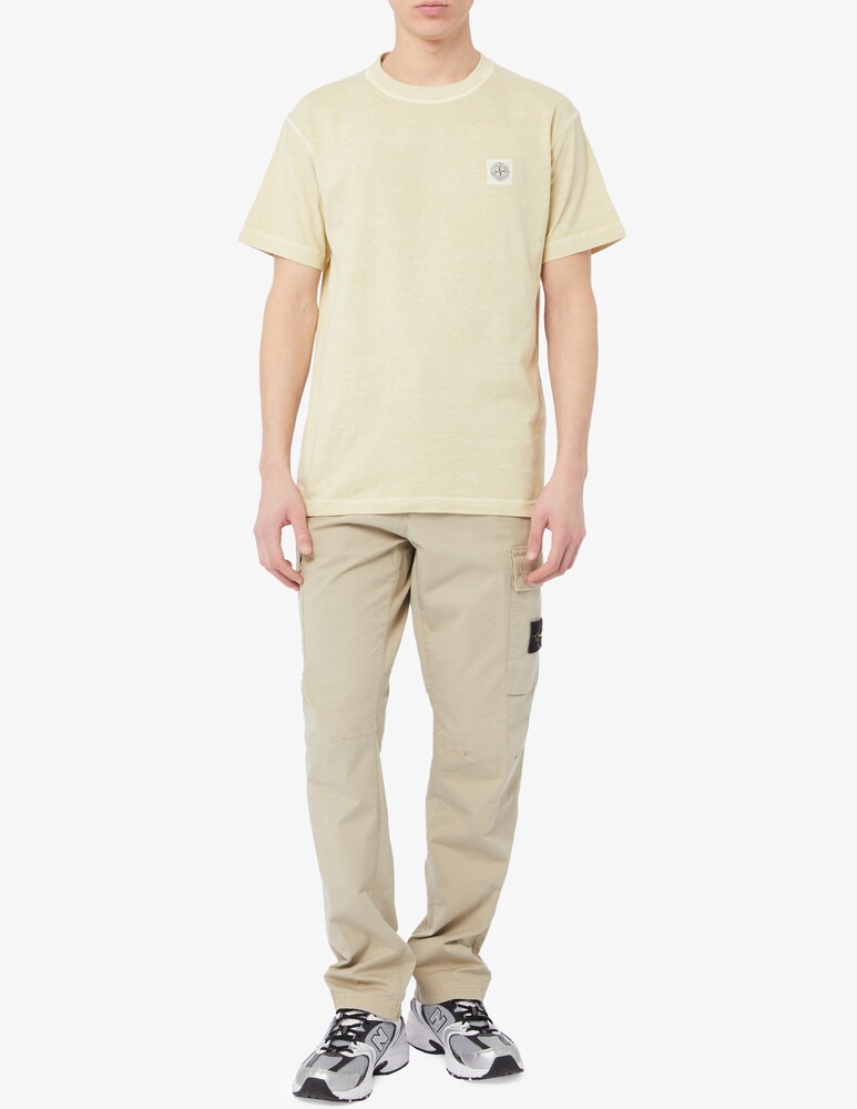Stone Island Maglietta Loghino Lavata