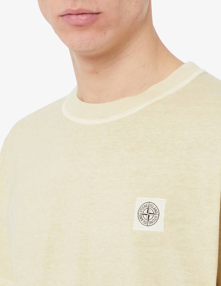 Stone Island Maglietta Loghino Lavata