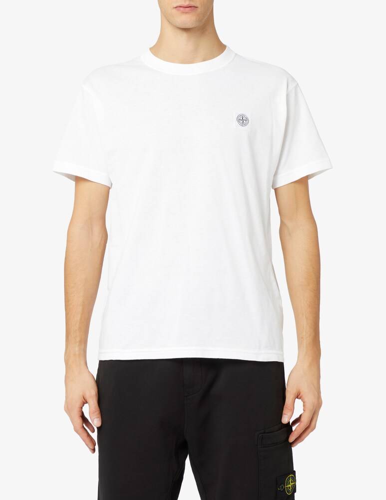 Stone Island Maglietta loghino lavata