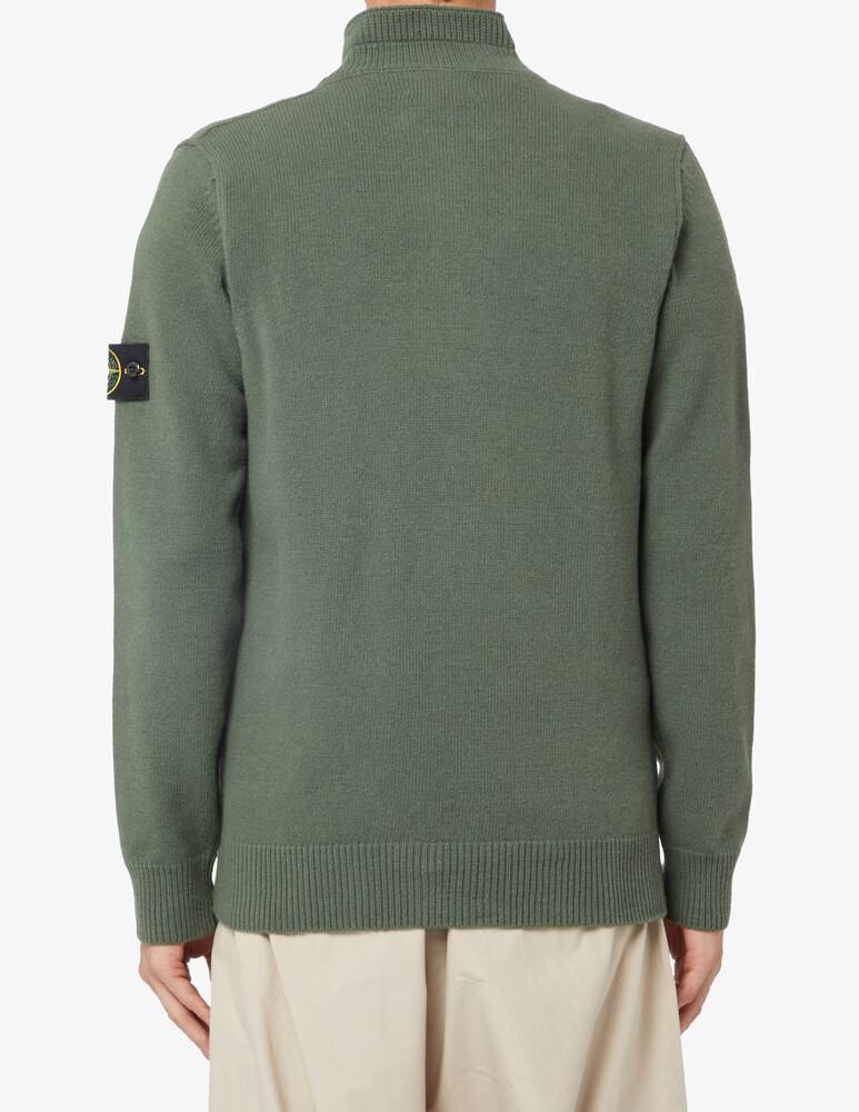 Stone Island Maglione Polo Mezza Zip Bottoni