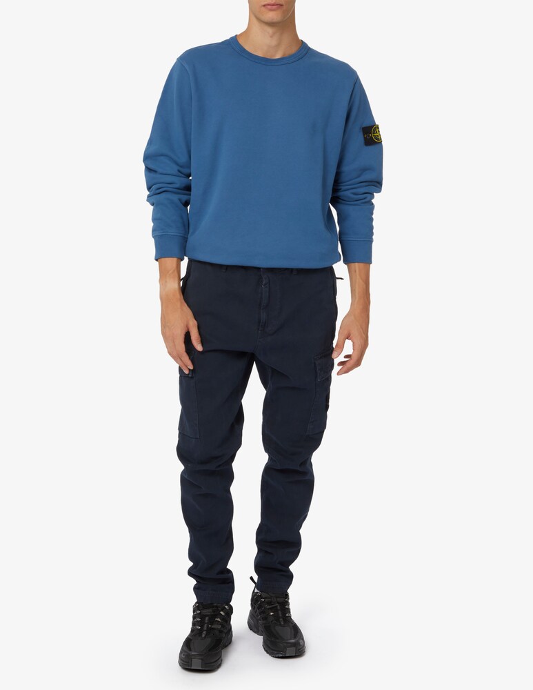 Stone Island Pantaloni Cargo Canvas Regular Tapered