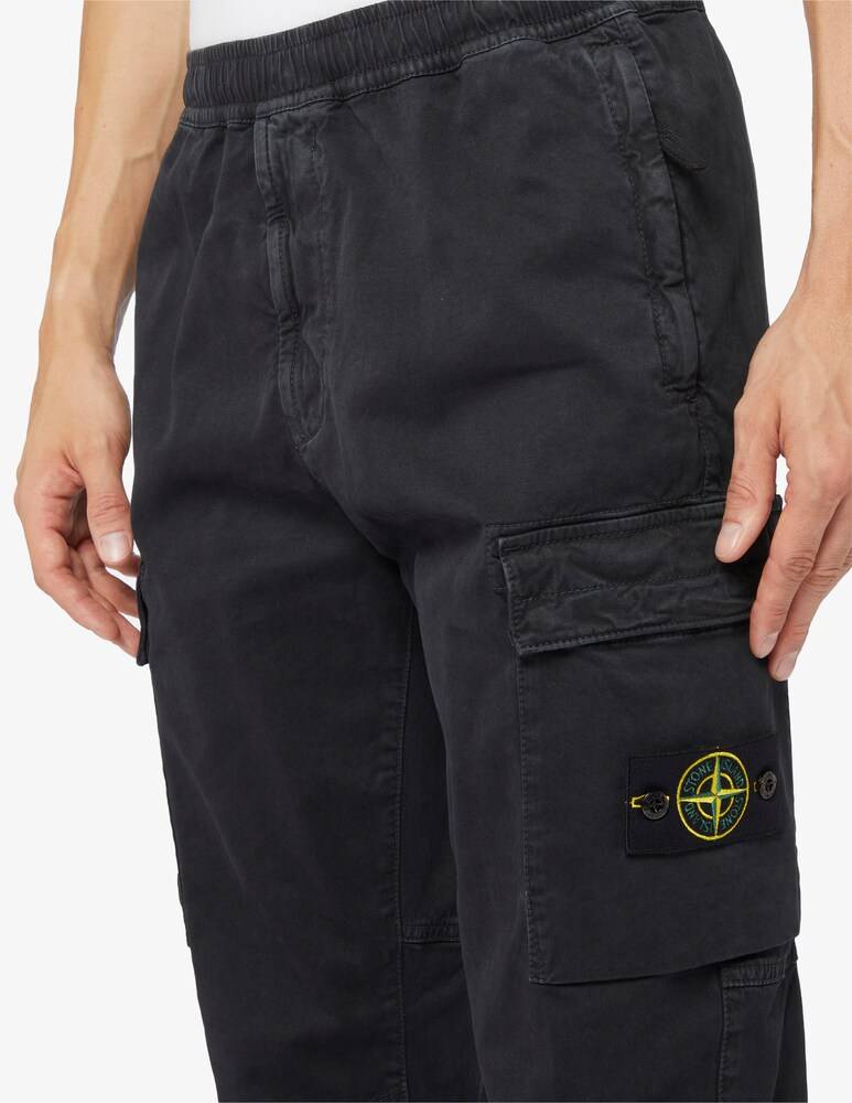 Stone Island Pantaloni Cargo Elastico Caviglia