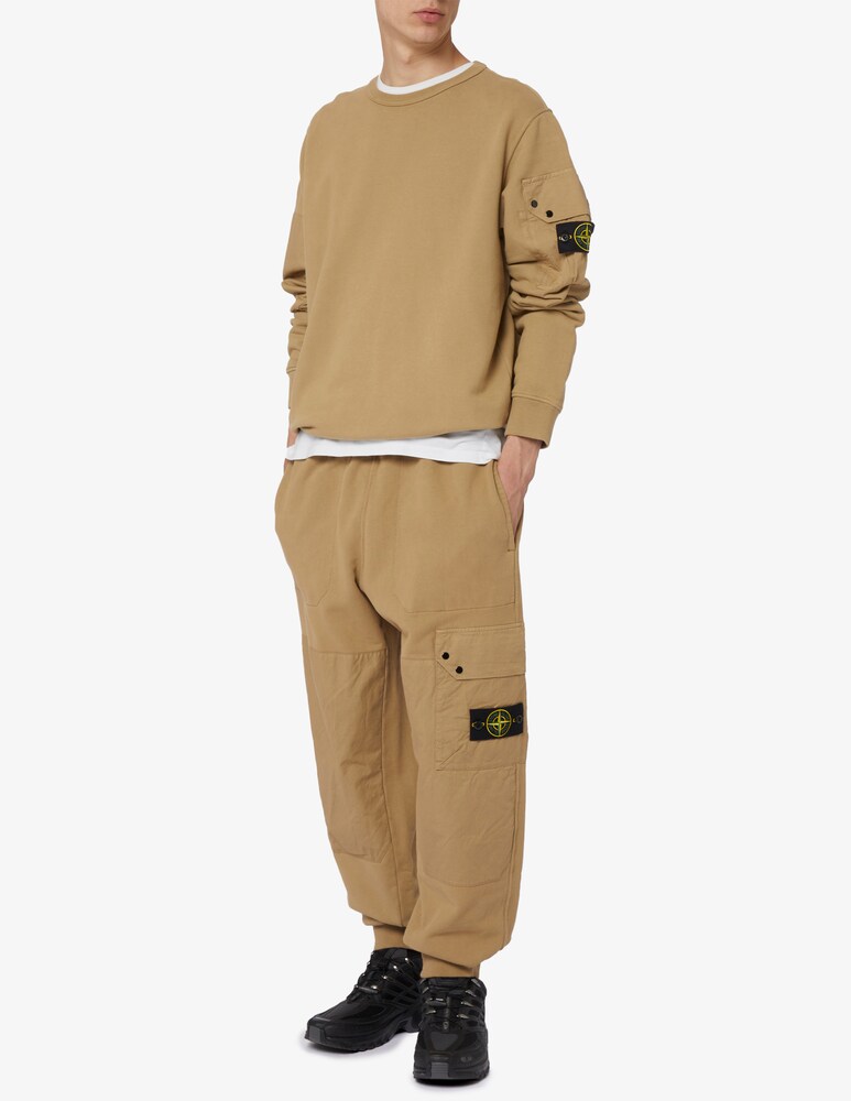 Stone Island Pantaloni In Felpa