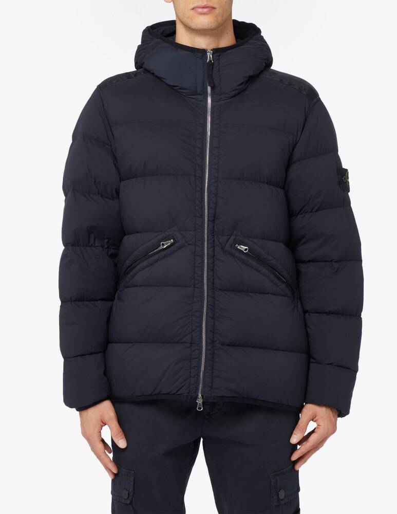 Stone Island Piumino seamless con cappuccio
