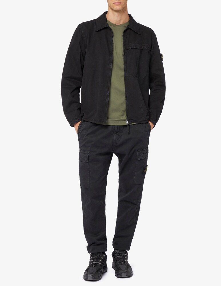 Stone Island Sovracamicia Con Cerniera