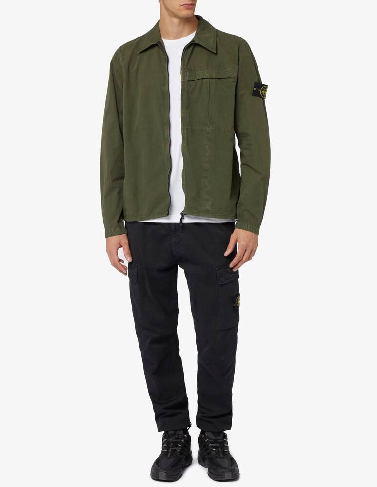 Stone Island Sovracamicia Con Cerniera