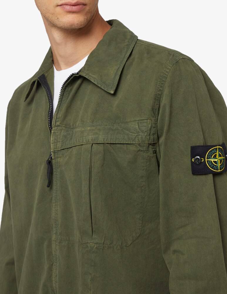 Stone Island Sovracamicia Con Cerniera