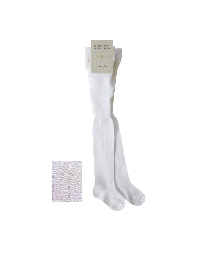 Story Loris Calze collant con microdisegno - bianco
