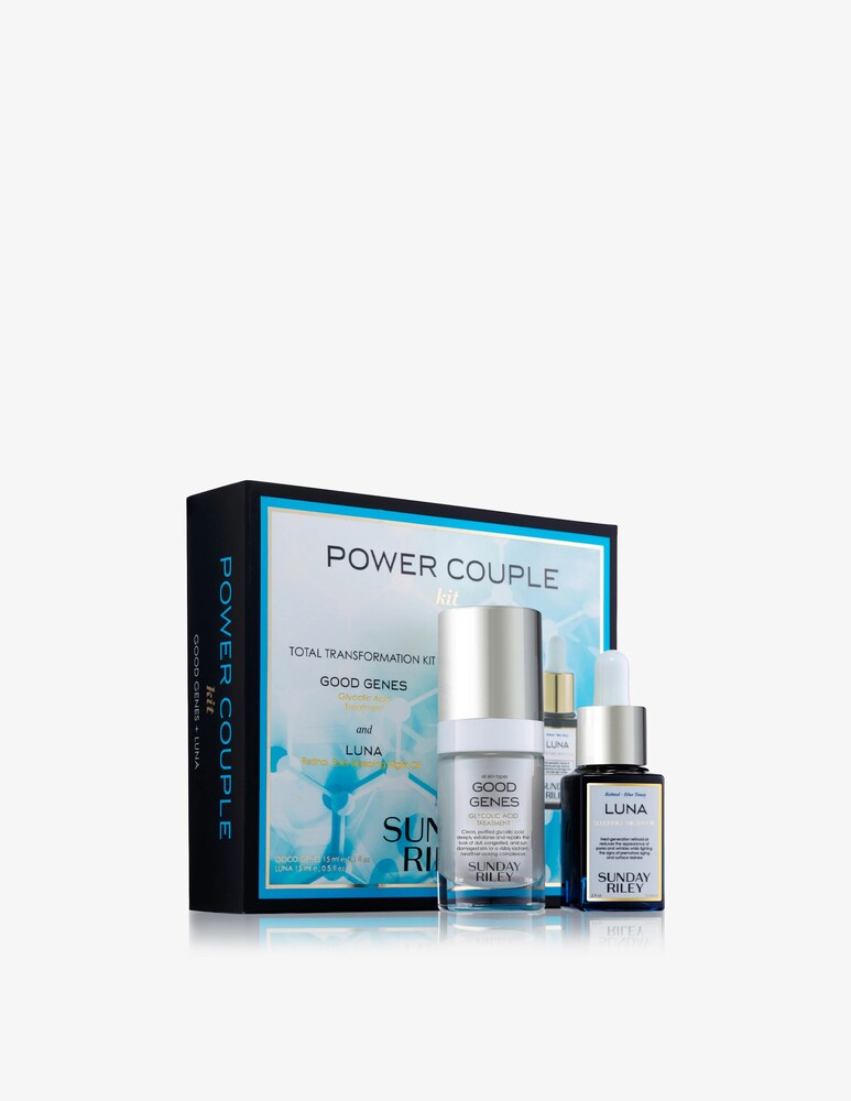Sunday Riley Power Couple Glycolic Acid Kit di trasformazione totale
