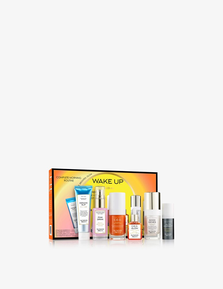 Sunday Riley Wake Up With Me Kit completo di routine mattutina