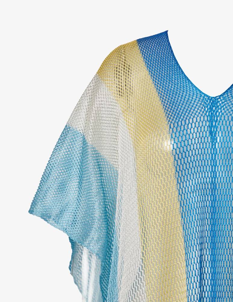 Sundek Abito Copricostume Caftano Con Scollo A V Toile De Jouy