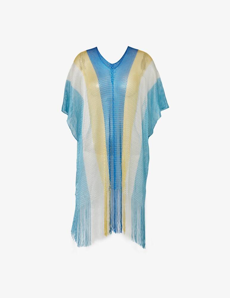 Sundek Abito copricostume caftano con scollo a V toile de jouy