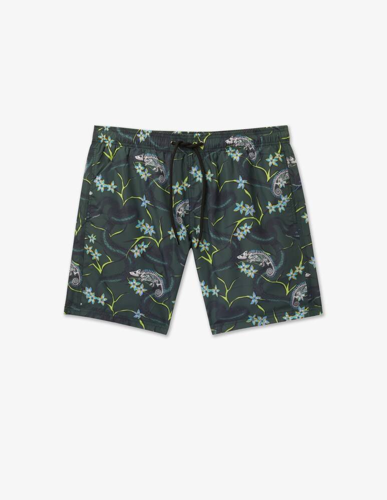 Sundek Costume lungo stampe hidden snake
