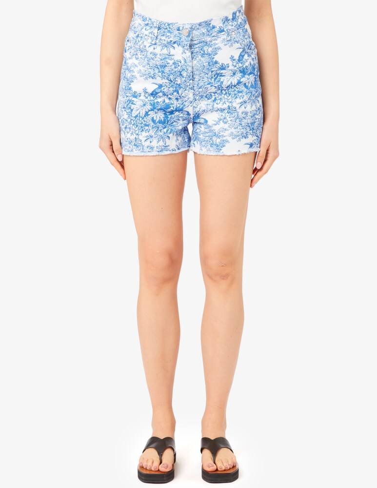 Sundek Shorts con fondo sfrangiato Toile de jouy