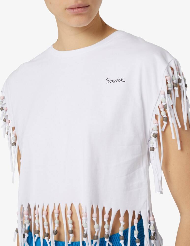 Sundek T-shirt Con Frange