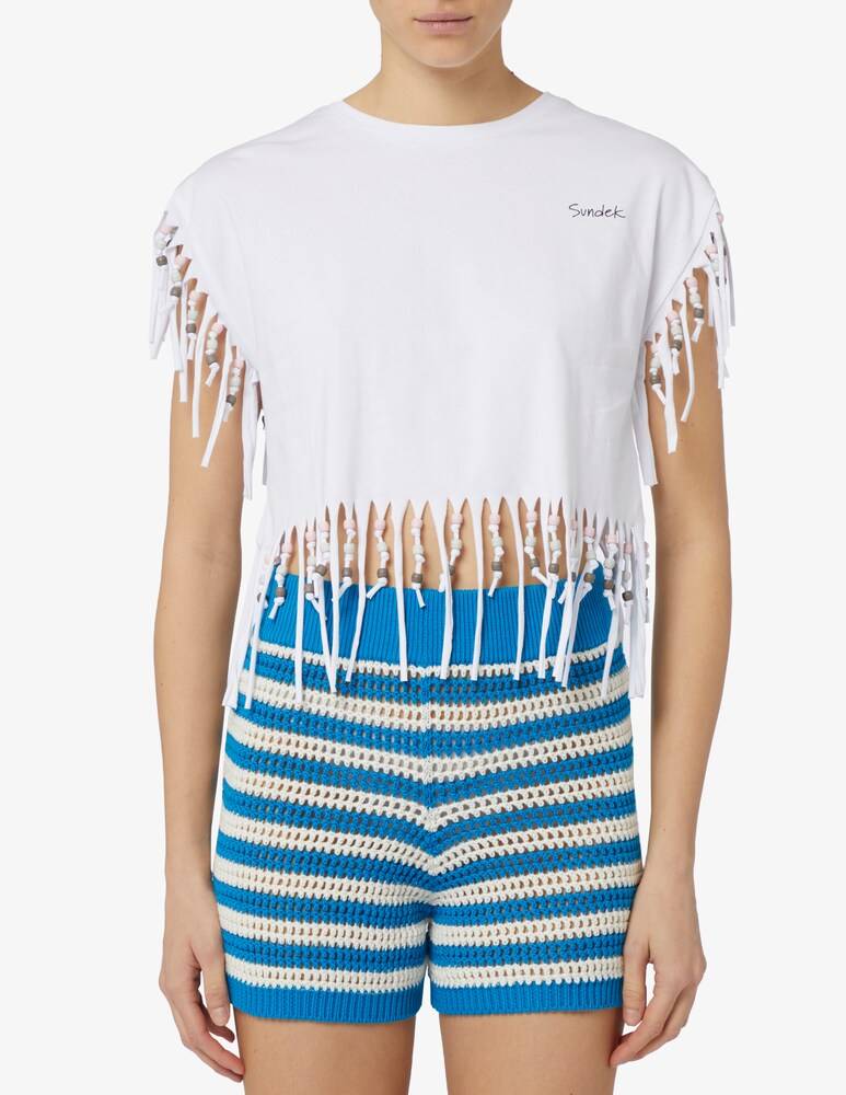 Sundek T-shirt con frange