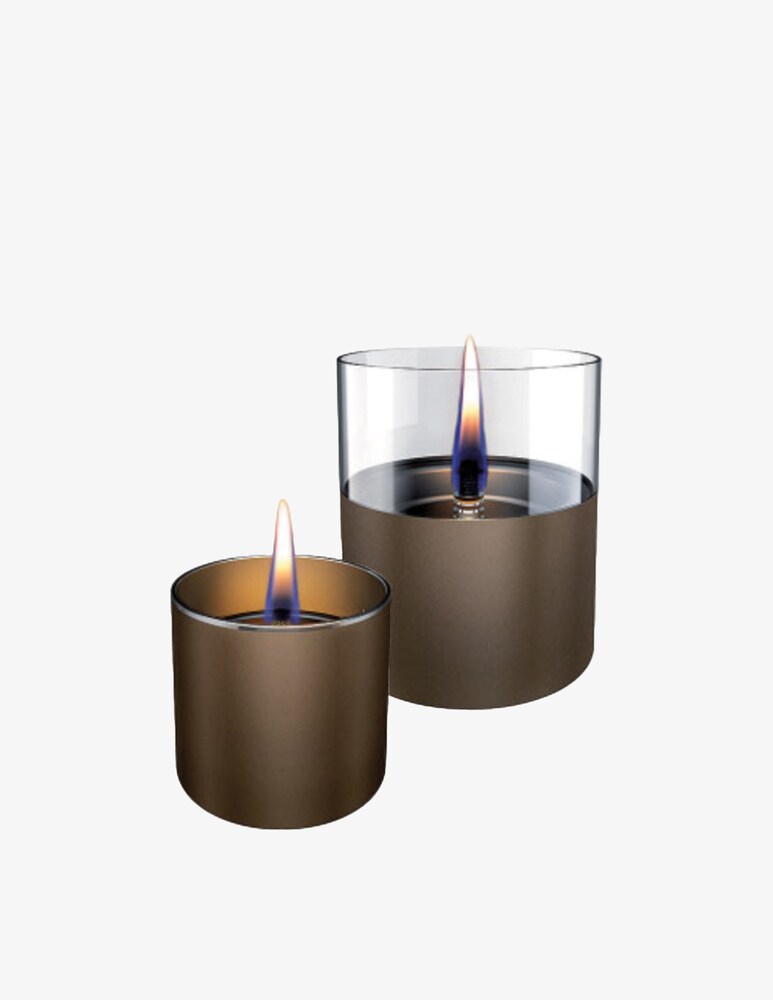 Tender Flame Lilly 8 & 10 Candela Da Tavolo Ricaricabile Set 2 Pz