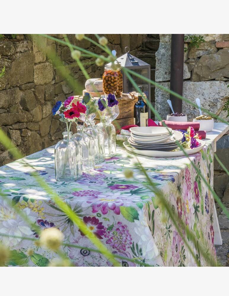 Tessitura Toscana La Vie En Rose Tovaglia Rettangolare
