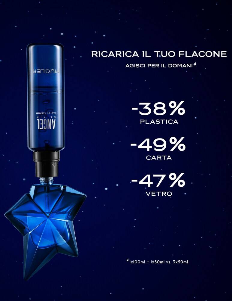 Thierry Mugler Angel Elixir Eau De Parfum Ricarica 100ml