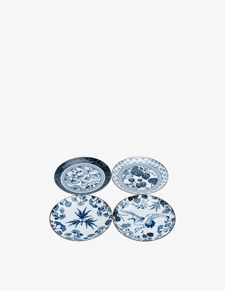 TOKYO Design Studio Flora Japonica Piatto Regalo 4Pz - Blu