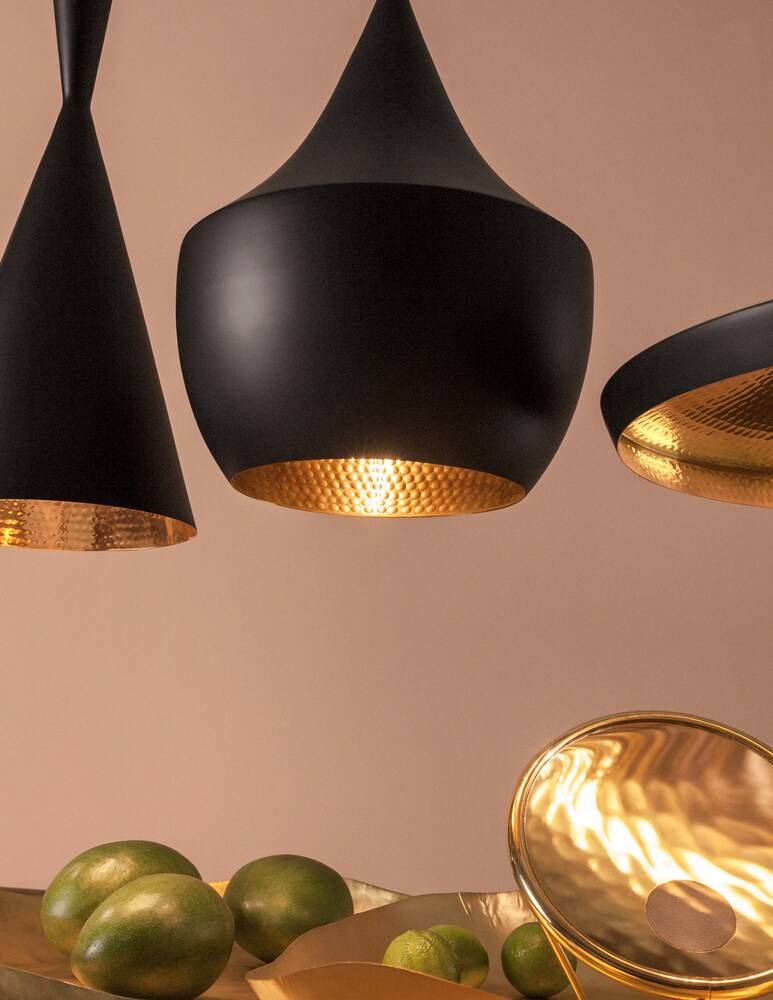 Tom Dixon Beat Fat Led Black Lampada A Sospensione Set 2 Pz - Nero