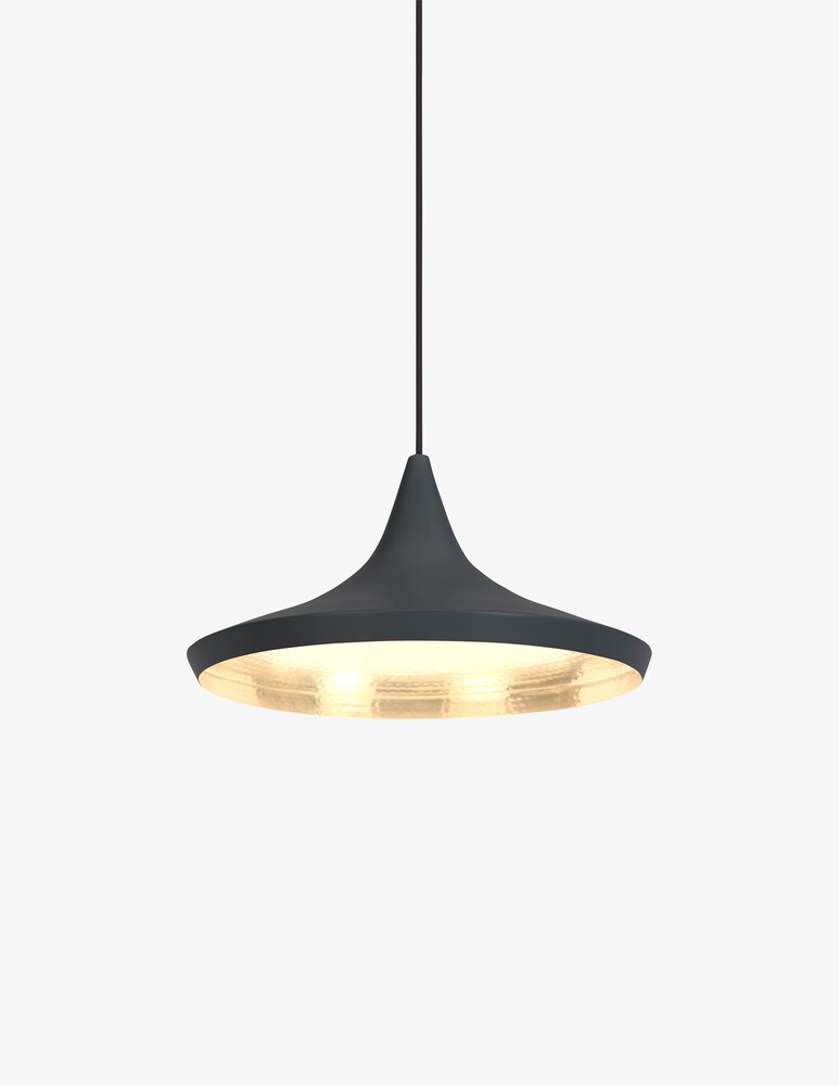 Tom Dixon Beat Wide Led Black Lampada A Sospensione Set 2 Pz - Nero