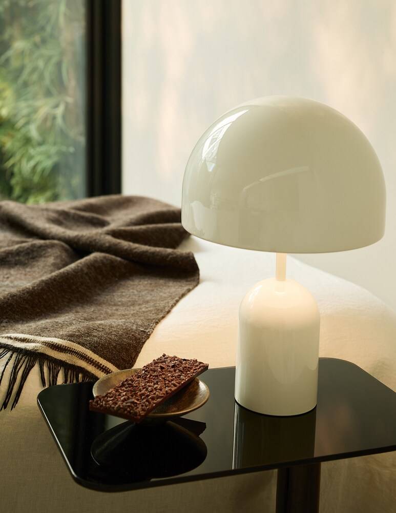 Tom Dixon Bell Bianca Led Un Lampada Da Tavolo