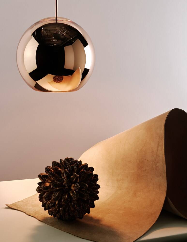Tom Dixon Copper Round 45 Led Lampada A Sospensione Set 2 Pz - Rame